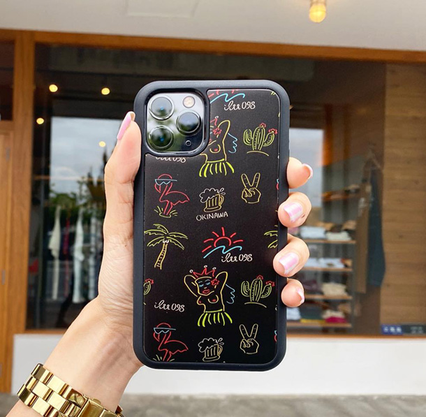 ilu098,iPhoneケース,沖縄,キーホルダー,おきなわ,アイル,沖縄土産,あいる,kibacoworks,木iphoneケース,